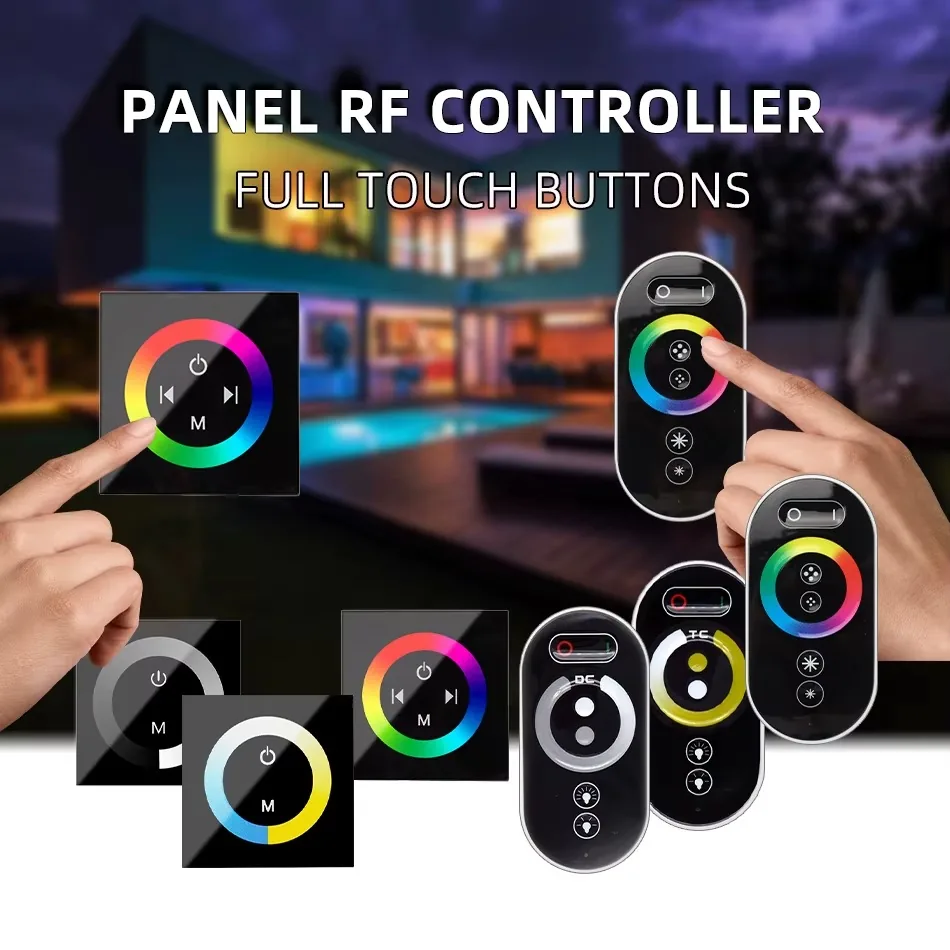 Technical illustration of the Remote Control with Touch Panel and In-wall Control Module