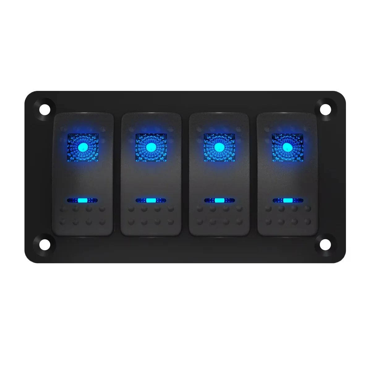 Technical illustration of the Four-switch Panel ON-OFF