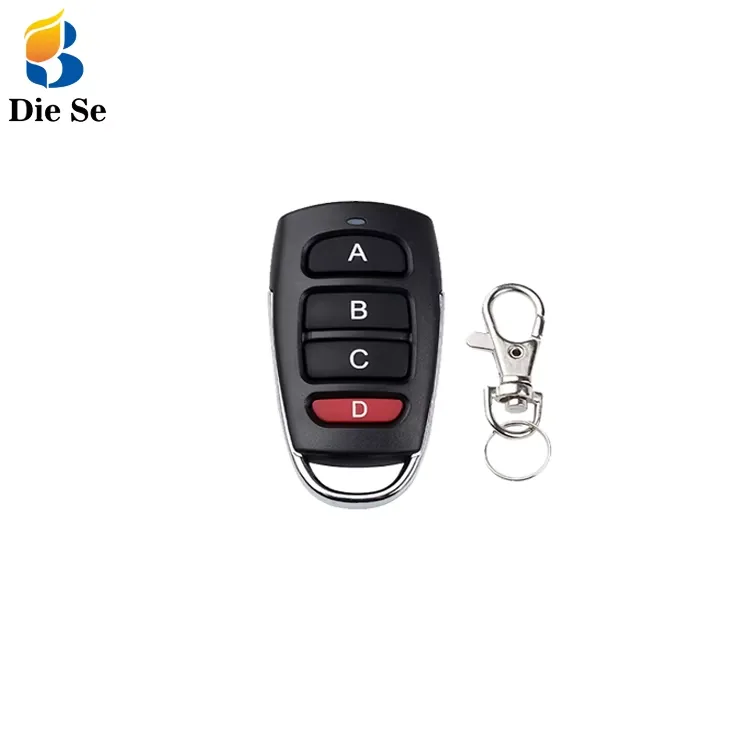 Technical illustration of the 433MHz 4 Channel Remote Control