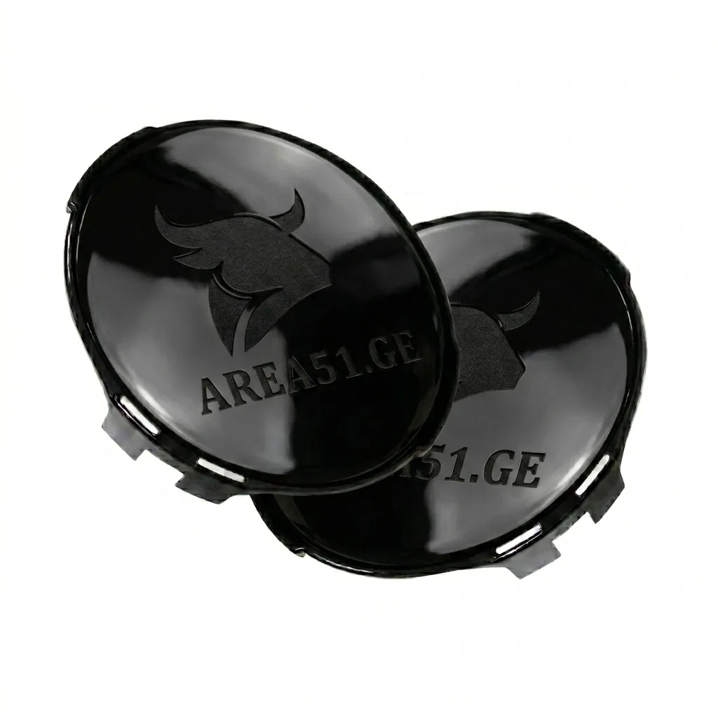 Technical illustration of the ALO-P-R-9- C31D1-AW Spotlight Cover, Black