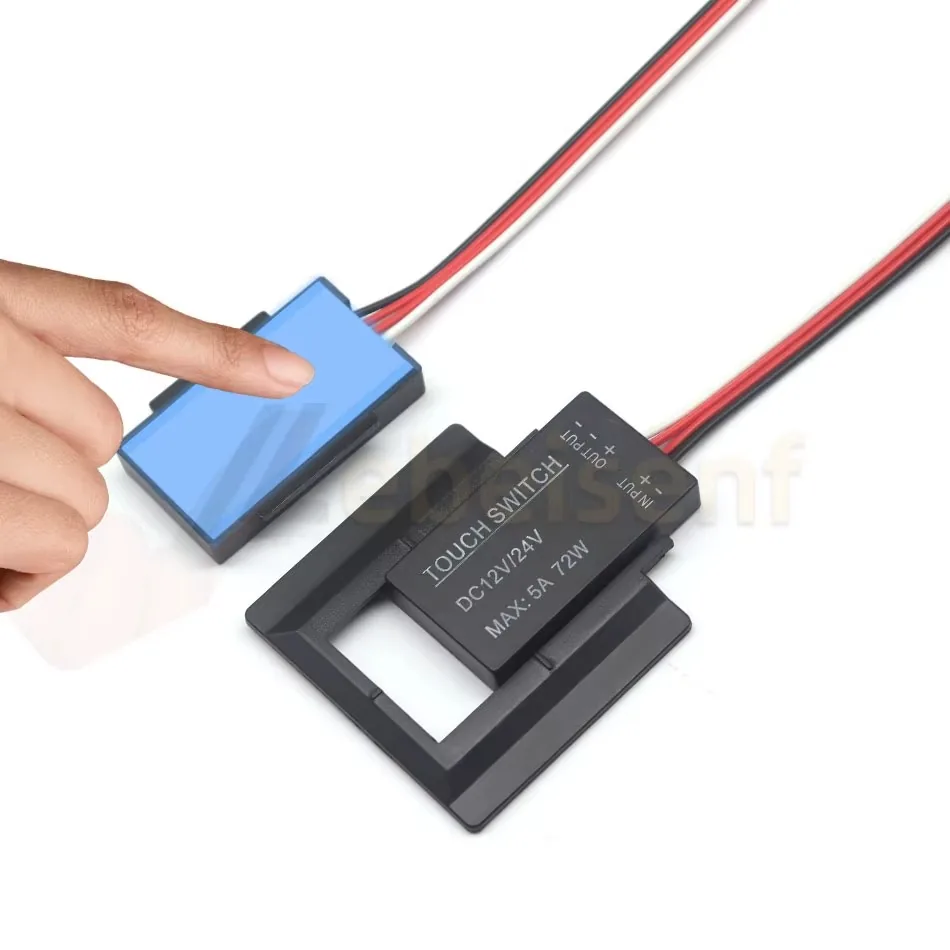 Technical illustration of the Bathroom Mirror LED Dimmer Sensor Controller