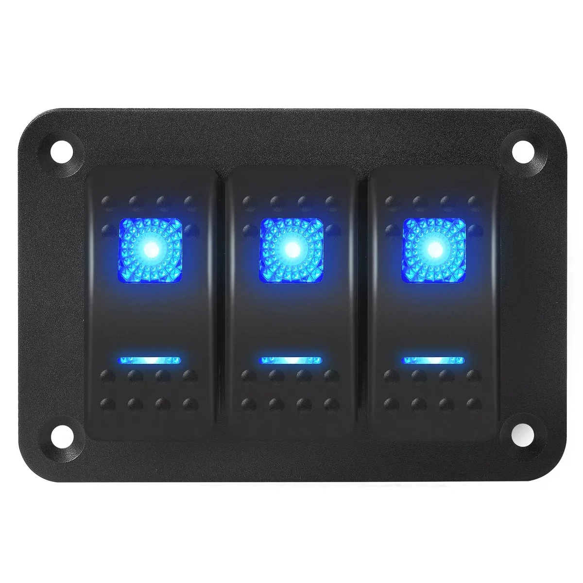 Technical illustration of the Three-switch Panel ON-OFF