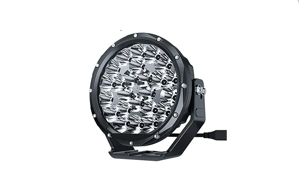 Technical illustration of the Aurora 7" - 144W - LED Spotlight with Reflector Lighting