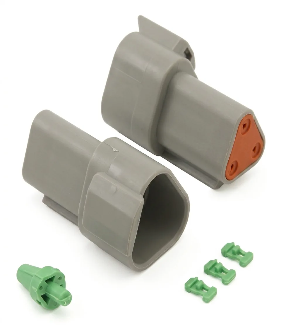 Technical illustration of the 3 Pin Connector (Male)