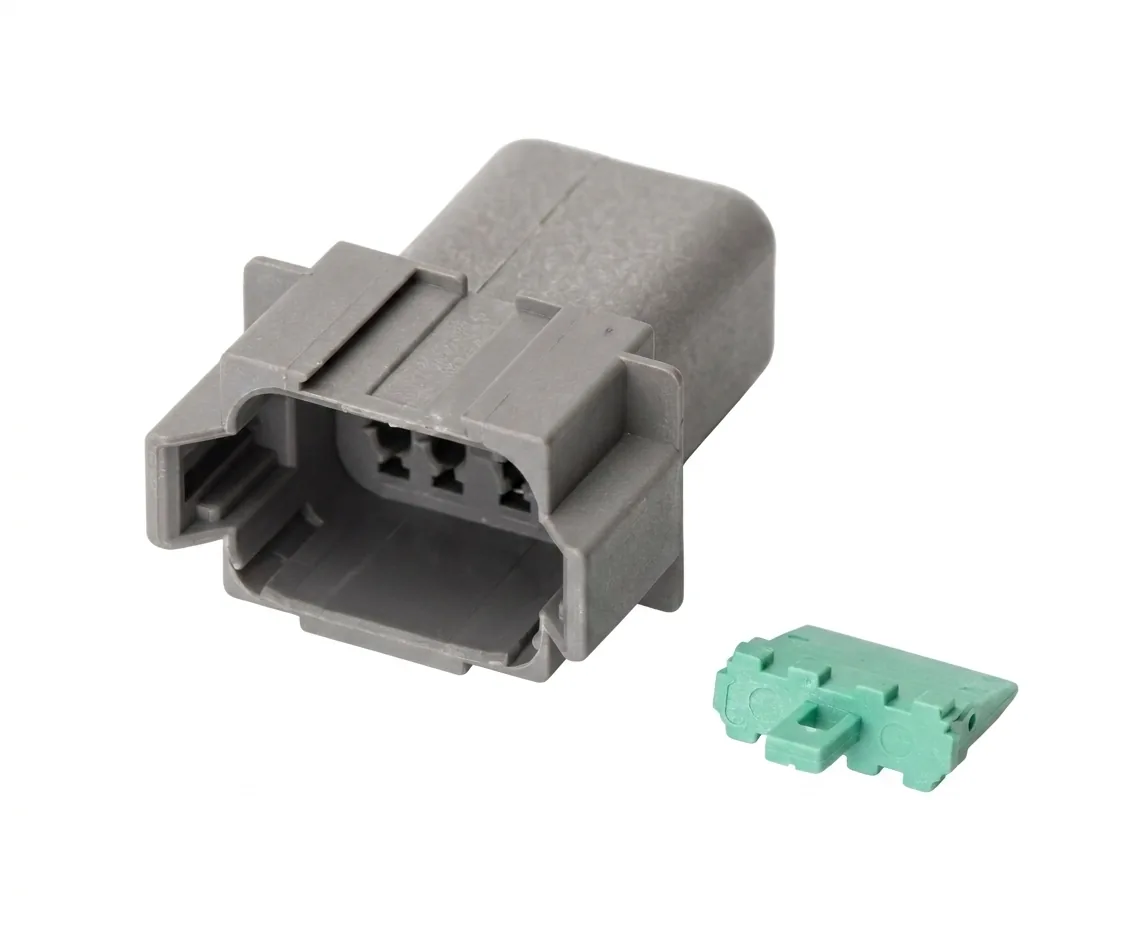 Technical illustration of the 8 Pin Connector (Male)