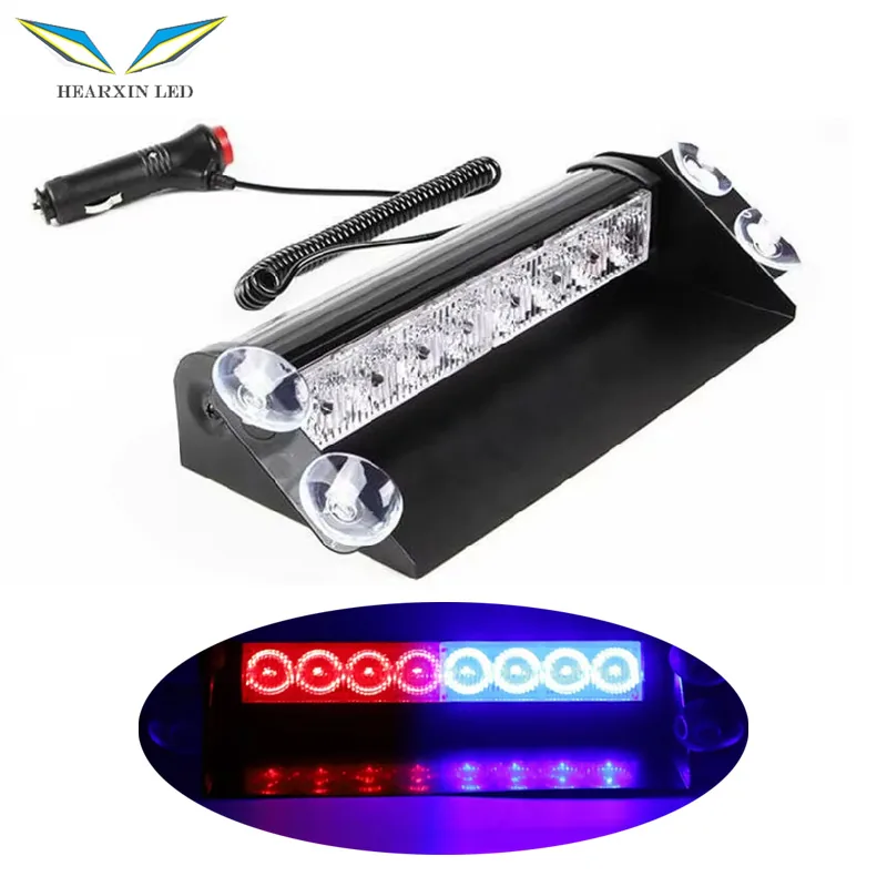 Technical illustration of the Hearxin 8 LED Flashing Warning Light