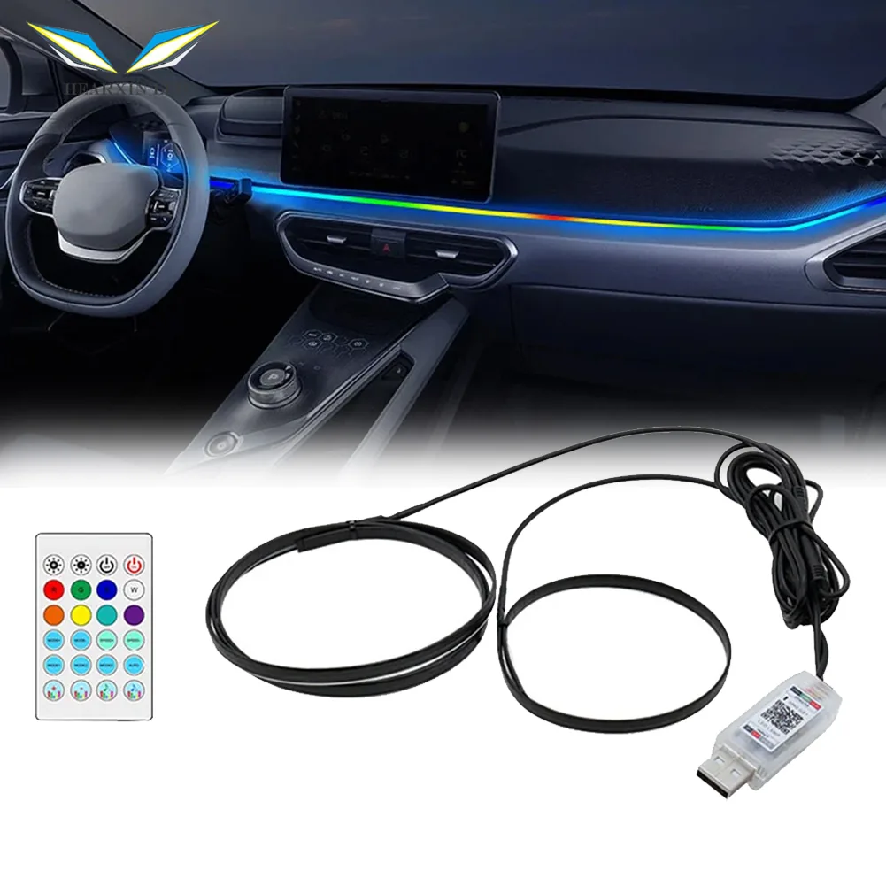 Technical illustration of the Hearxin Flexible LED Strip RGB DC 12V with Lighting