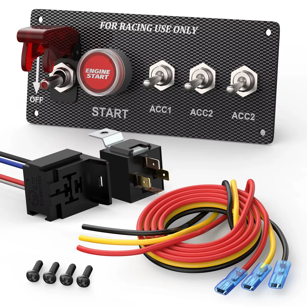 Technical illustration of the Five-switch Panel ON-OFF;(ON) OFF