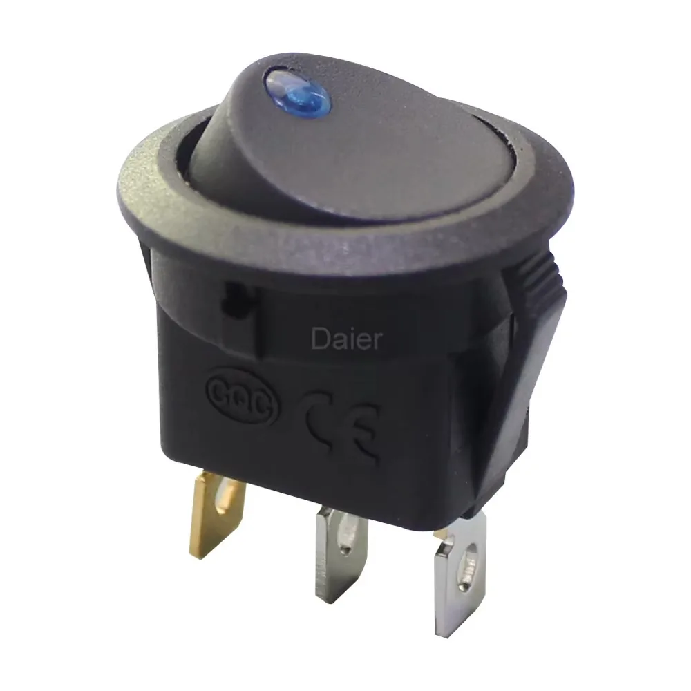 Technical illustration of the Switch Button ON-OFF with Latching Action