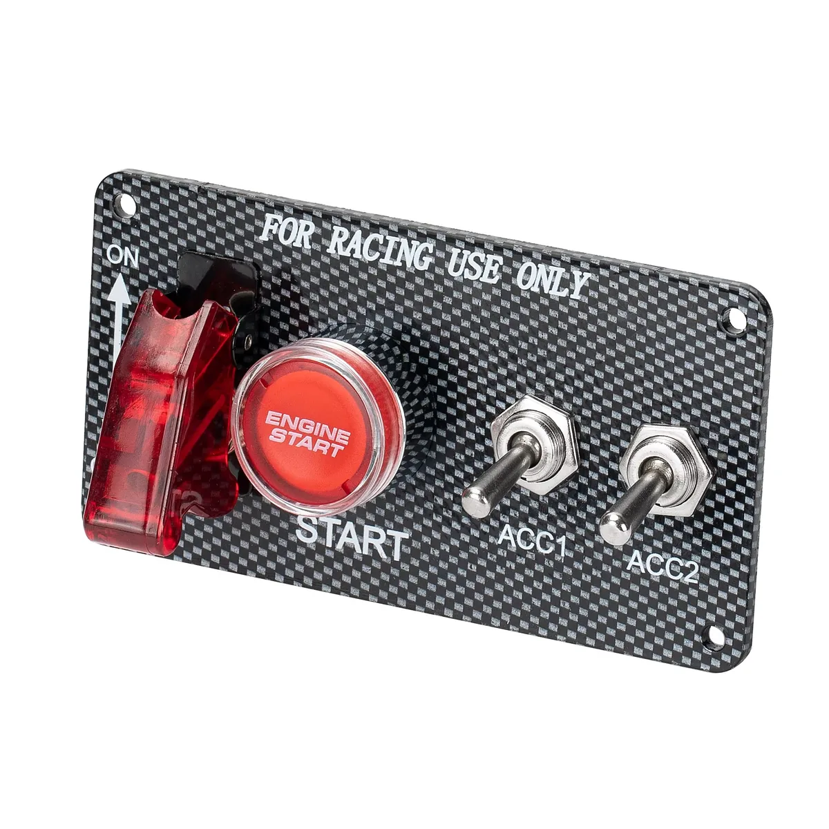 Technical illustration of the Four-switch Panel ON-OFF;(ON) OFF