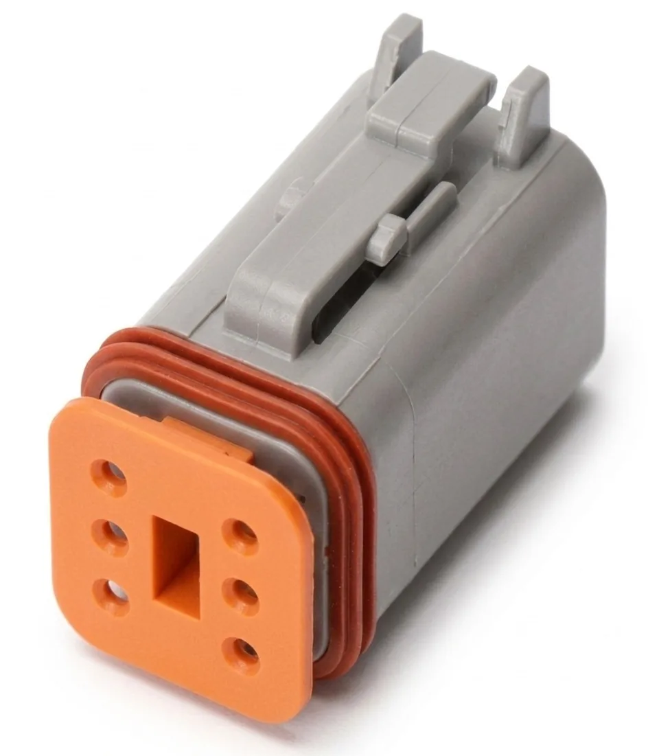 Technical illustration of the 6 Pin Connector (Female)