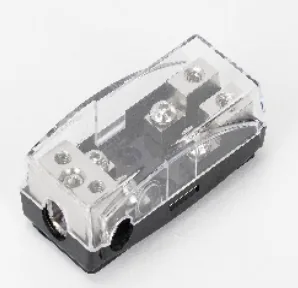 Technical illustration of the 2xANL Fused Distribution Block 20-250A