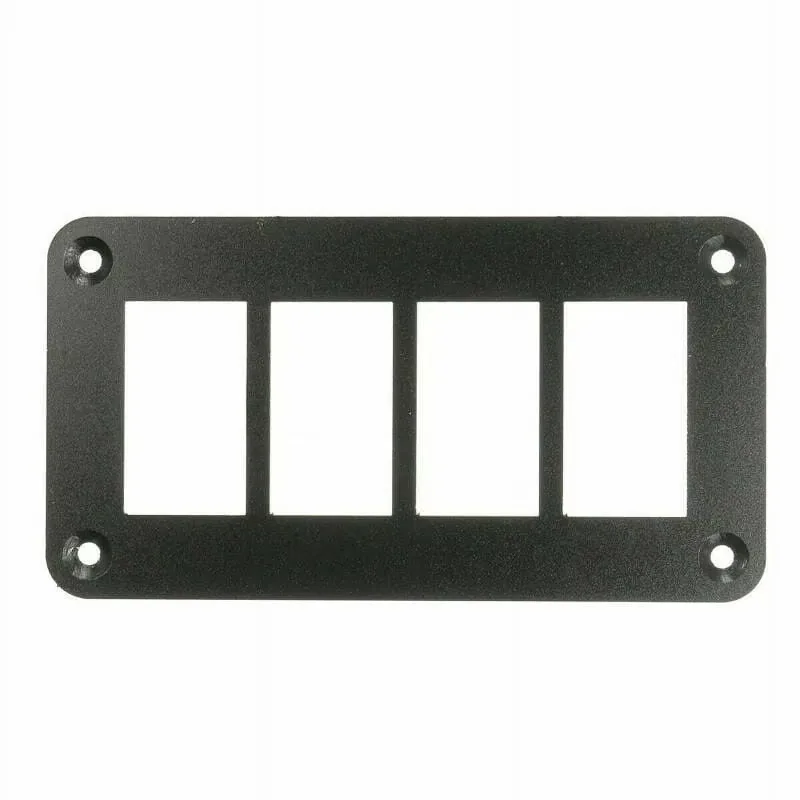 Technical illustration of the 4 Position Aluminium Switch Panel