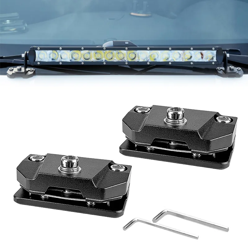 Technical illustration of the Bonnet LED Aluminium Bracket