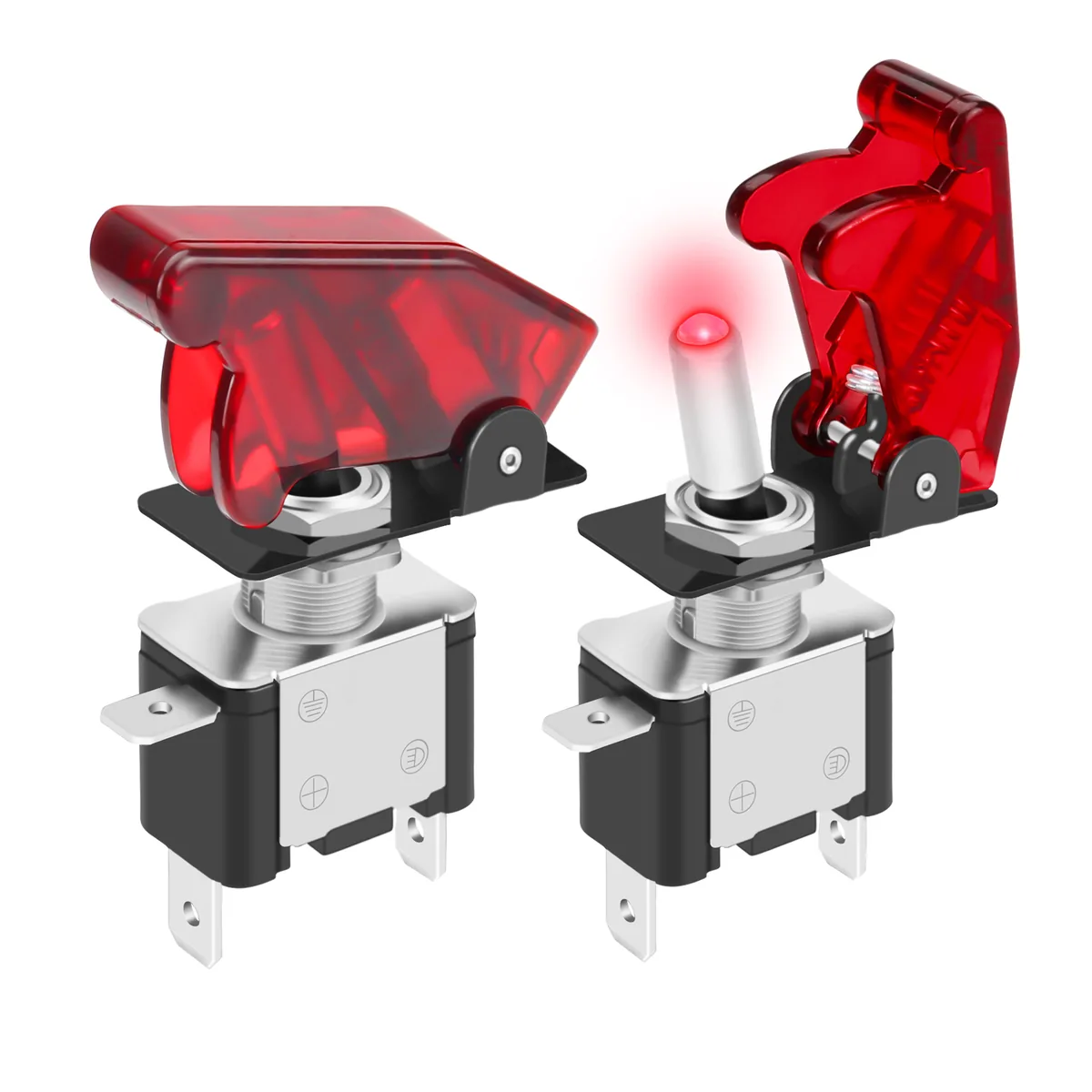 Technical illustration of the Switch Button ON-OFF with Latching Action